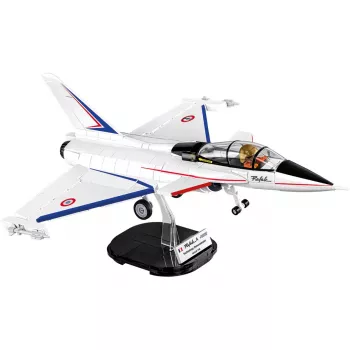 COBI Armed Forces Dassault Rafale C hävituslennuki ehituskomplekt - 441 tükki, mõõtkavas 1:48, pilootkujuga ja alusega
