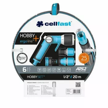 Cellfast HOBBY ATS2 niisutussüsteem 20m 1/2 tolli 8 mustriga pöördniisuti kiirühendusega