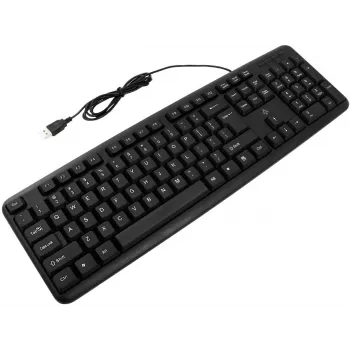 Accura Vista ACC-K1411 juhtmega täissuuruses klaviatuur, USB, QWERTY, must