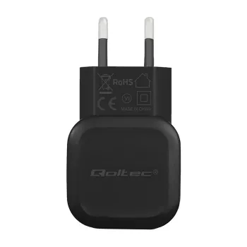 Qoltec 12W 5V 2.4A USB + USB-C seinadapter