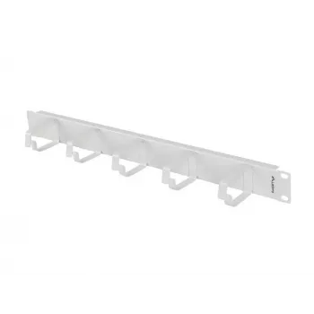 LANBERG 19-tolline 1U kaablikorraldaja 5 metallist B-tüüpi hoidikuga, hall