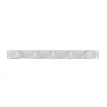 LANBERG 19-tolline 1U kaablikorraldaja 5 metallist B-tüüpi hoidikuga, hall