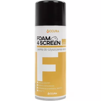 Accura Screen Foam Cleaner 400ml – Antistaatiline, triibuvaba aerosoolpihusti kõikidele ekraanitüüpidele