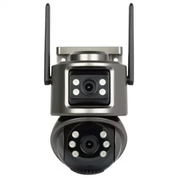 INNE ICSEE-W62SD-2 välistingimustes kasutatav PTZ IP-kaamera kahe 3MP objektiiviga, täisvärvilise öövisiooniga, Wi-Fi, kahesuunalise heliga, IP66
