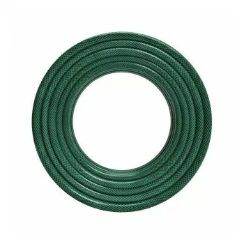 AWTOOLS AW70424 1/2 tolli 25m 3-kihiline tugevdatud PVC aiavoolik, 8 bar, UV- ja vetikakindel, roheline