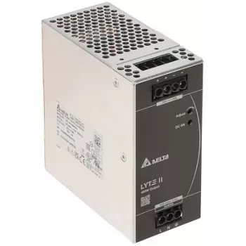 DIN-siini toiteplokk 480W 24V 20A, 1-faasiline, 90-264VAC sisend, 94% kasutegur, ülekoormus-/lühise-/ületemperatuuri-/ülepingekaitse, konvektsioonjahutusega, -25°C kuni +70°C, UL/IEC/CE/RoHS