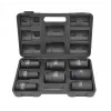 AWTOOLS AW38855 3/4-tolline süvapesa löökriistade pesakomplekt, 8-osaline meetriline, 24-41mm, Cr-Mo, 6-punktiline, pikk, must fosfaat, DIN 3121, puhutud vormiga kohvris