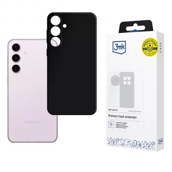 3mk Matt Case Pro Samsung Galaxy S24 jaoks - must painduv TPU tagakaas, sõjaväeklassi kukkumiskaitse, kollaseks muutumise vastane, õhuke matt viimistlus