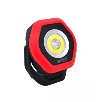 AWTOOLS BLACK LINE Töökoja taskulamp SOL CREE LED + COB LED