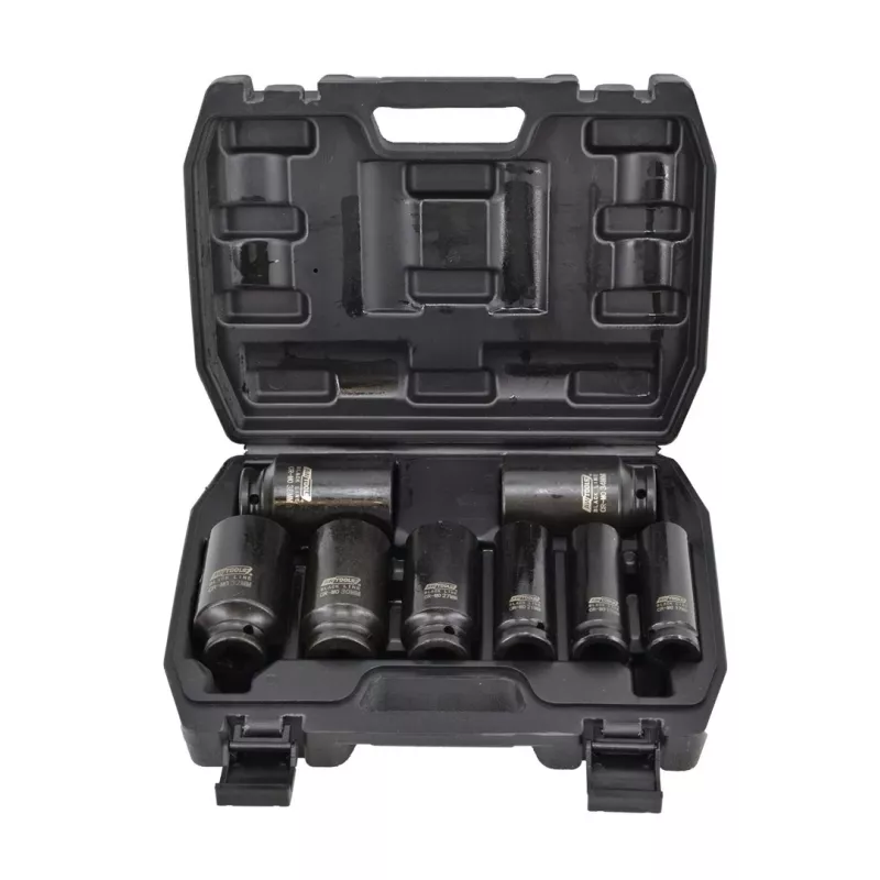 AWTOOLS AW38790BL 90-osaline kroomvanaadiumist pesakomplekt 1/4 tolli, 3/8 tolli, 1/2 tolli käepidemetega, pikenduste, otsikute ja vormpuhutud kohvriga