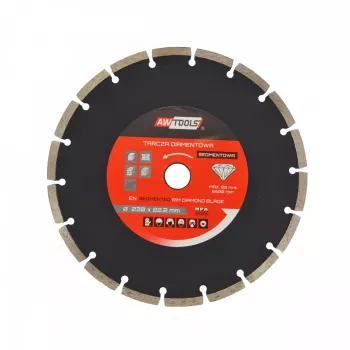 AWTOOLS AW45351 Teemantlihvimistass 125 mm Turbo segment betoonile, müüritisele, kivile - kuivlihvimine, 22,23 mm ava