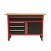 AWTOOLS tööpink 4 sahtliga 120x60x85 cm hall/sinine