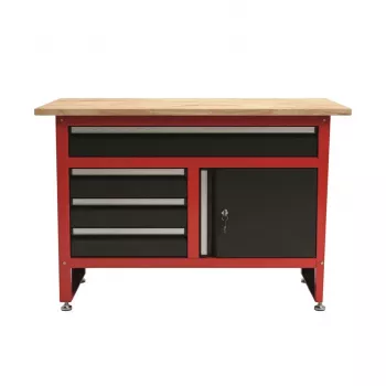 AWTOOLS tööpink 4 sahtliga 120x60x85 cm hall/sinine