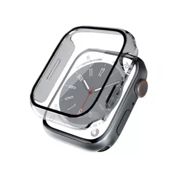 CRONG hübriidne kellakaitse karastatud klaasiga Apple Watch 44mm jaoks - läbipaistev