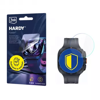 3mk Hardy Fusion kella kaitse Samsung Galaxy Watch Ultra 2 (2026) jaoks - läbipaistev hübriidkile ekraanikaitse