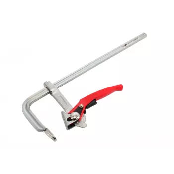 AWTOOLS Ratcheting F-klamber 120 x 500 mm (22 x 10.6 mm latt) raskeveokite kiirvabastusega puidutöötlemisklamber