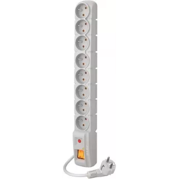 ACAR S8 8-pesaline liigpingekaitsega pikendusjuhe 1,5 m must
