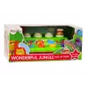 LEAN TOYS Hüppavad Loomad Hariv Tegevuspaneel Helidega Lastele Alates 12 Kuust