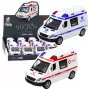 LEAN TOYS Politseiauto ja kiirabiauto hõõrdjõul töötavad päästeautod heli- ja valgusefektidega, avatavate ustega, segaassortiment