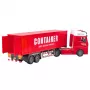 LEAN TOYS Transpordiveok konteineriga, tulede ja helidega, punane