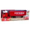 LEAN TOYS Transpordiveok konteineriga, tulede ja helidega, punane