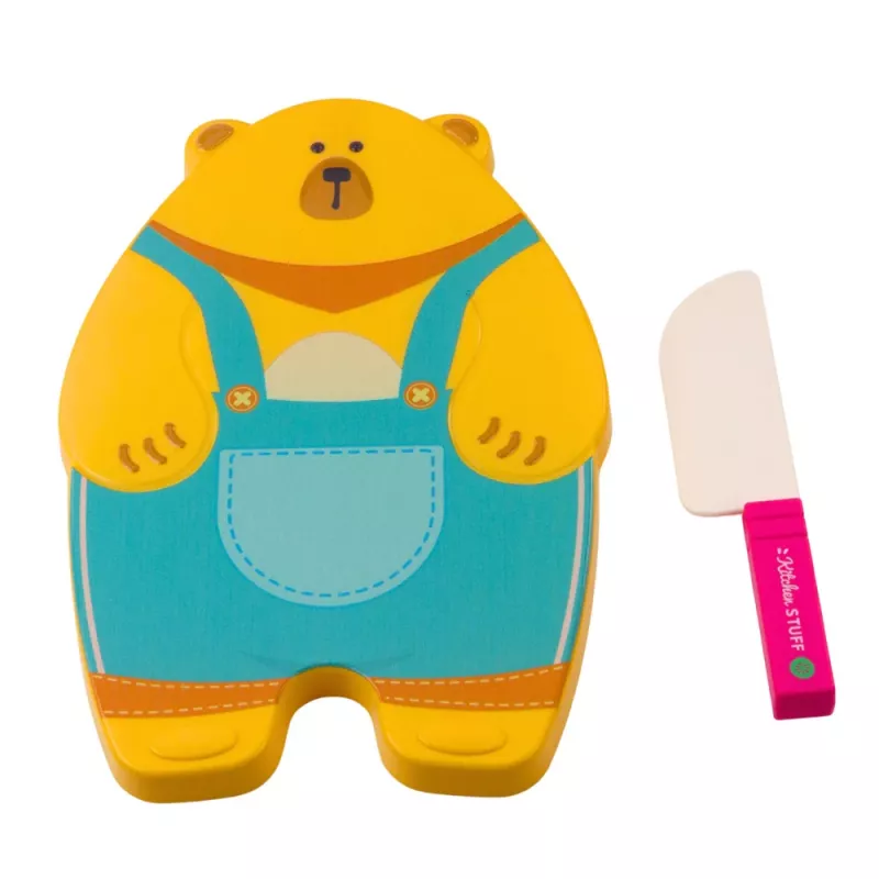 LEAN TOYS Puuvilja- ja köögivilja lõikelaud noakomplektiga, harivad tarvikud lastele