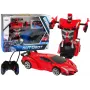 LEAN TOYS Auto Robot 2-in-1 Kaugjuhtimisega Sõiduk Punane