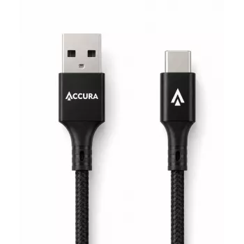 Accura USB 2.0 USB-C kaabel 1,0 m must