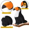 LEAN TOYS Plüüsist Tukaanilind Plüüsist Mänguasi Maskott Pehme Mänguasi Valge 30cm