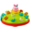 LEAN TOYS Mängukaar Mänguhaamriga Porgandite Löömine Hüppav Jänes
