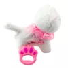 LEAN TOYS Interaktiivne kassipoeg rihmaga Roosa volangidega Tinkerbell kõnnib ja niidub