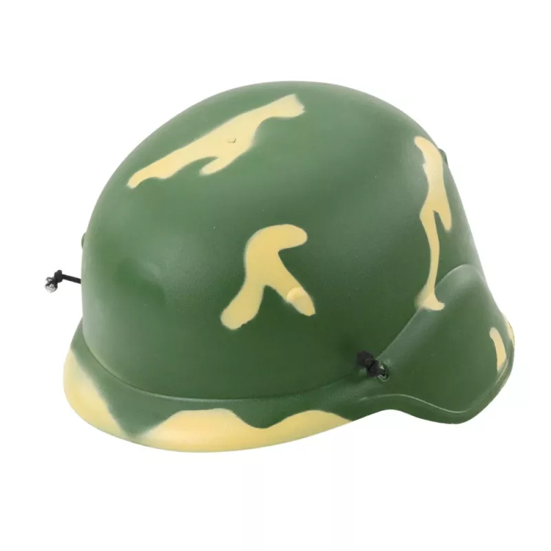 LEAN TOYS Military Set - Mängupüss heliga, kiiver, nuga, granaat, binokkel, käekell, vile, koerasilt ja kummipael lastele 3+