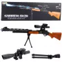 LEAN TOYS Mängusnaipripüss AK-528 sihikuga, statiiviga, tulede ja helidega