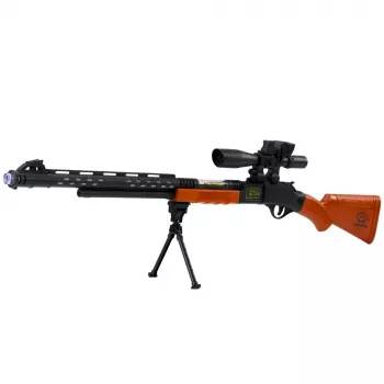 LEAN TOYS Mängusnaipripüss AK-528 sihikuga, statiiviga, tulede ja helidega