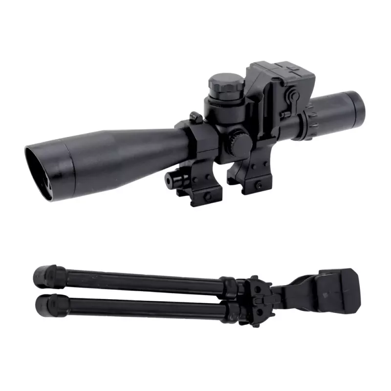 LEAN TOYS Mängusnaipripüss AK-528 sihikuga, statiiviga, tulede ja helidega
