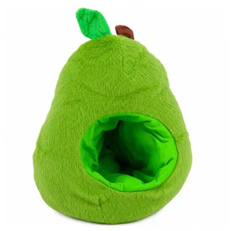 LEAN TOYS Roheline avokaado capybaraga 2-in-1 pööratav plüüšmänguasi 35 cm