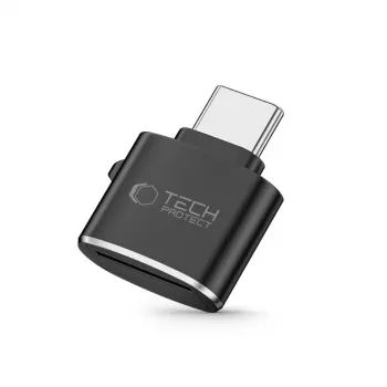 Spigen Tech-Protect Ultraboost USB-C MicroSD/TF-kaardilugeja - Space Gray