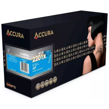 ACCURA AC-H2201XC ühilduv toonerikassett HP 220X (W2201X) jaoks, suure tootlikkusega, tsüaan, 5500 lehekülge, kiibiga
