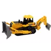 LEAN TOYS roomik-ekskavaator ehitusmasin 2 kopaga, kollane