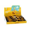 LEAN TOYS roomik-ekskavaator ehitusmasin 2 kopaga, kollane