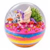 LEAN TOYS Kristallikasvatuse eksperimendikomplekt Unicorn Terrarium DIY Lights