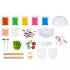 LEAN TOYS Kristallikasvatuse eksperimendikomplekt Unicorn Terrarium DIY Lights