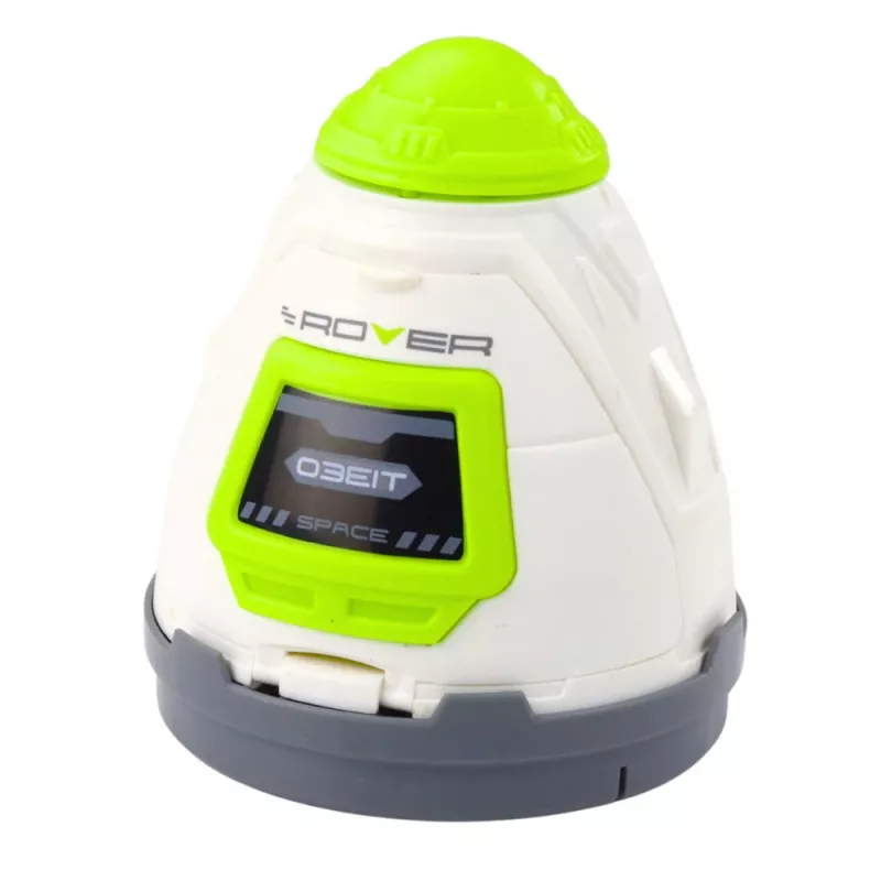 LEAN TOYS Kosmoseraketi mängukomplekt astronautide kujukeste, tulede ja helidega, 42 cm, valge hall oranž