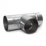Tsinkterasest korstna ühendustoru T-tükk 107mm x 160mm 90°