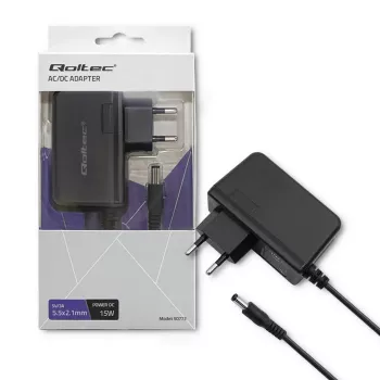 Qoltec 15W seinatoiteplokk 5V 3A 5.5x2.1mm