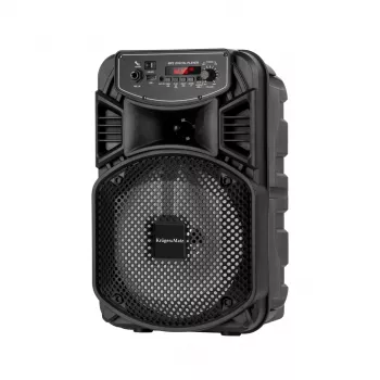 Kruger & Matz Music Box kaasaskantav juhtmevaba kõlar 10W Bluetooth 5.0 TWS FM-raadio AUX microSD USB must