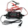 MW Power MW-SC4E 12V 4A automaatne 4-astmeline akulaadija plii-akudele AGM GEL MF 10-120Ah LED-indikaatoritega, krokodillklambritega, EU-pistikuga
