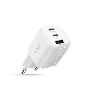 TECH-PROTECT NCA100W-GAN-AVS 3-pordiline GaN-võrgu laadija PD 3.2 100W / QC3.0 Valge