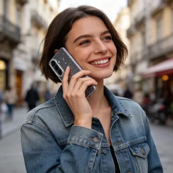Tech-Protect FlexAir kate Samsung Galaxy A57 5G jaoks - läbipaistev sädelev