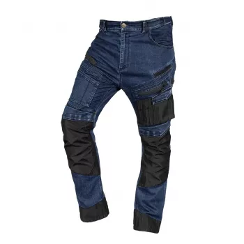 NEO TOOLS 81-360-1-L Denimist tööpüksid Oxfordi tugevdustega, mereväesinine, suurus L